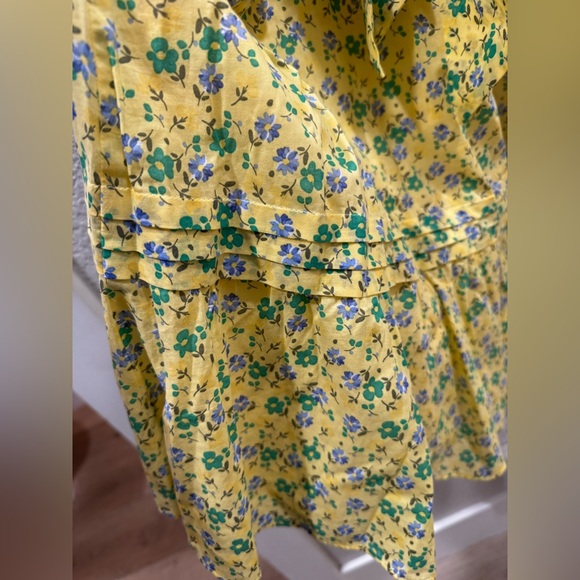 Talbots Yellow Floral Midi Dress - Picture 6 of 7